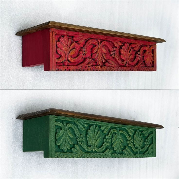 Set of 2 Antique wooden shelf living room Vintage Wall Decor decorative wall shelves, made from solid wood and perfect for creating a stylish focal point. These shelves feature elegant floating designs suitable for kitchen spices, bathroom essentials, or as part of a decorative wall art display. Designed for durability and timeless charm