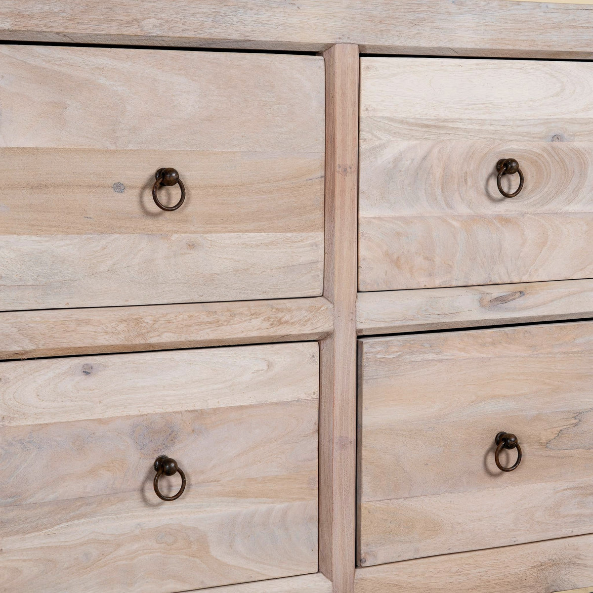 Anjali Sandblasted Mango Wood Sideboard with Drawers