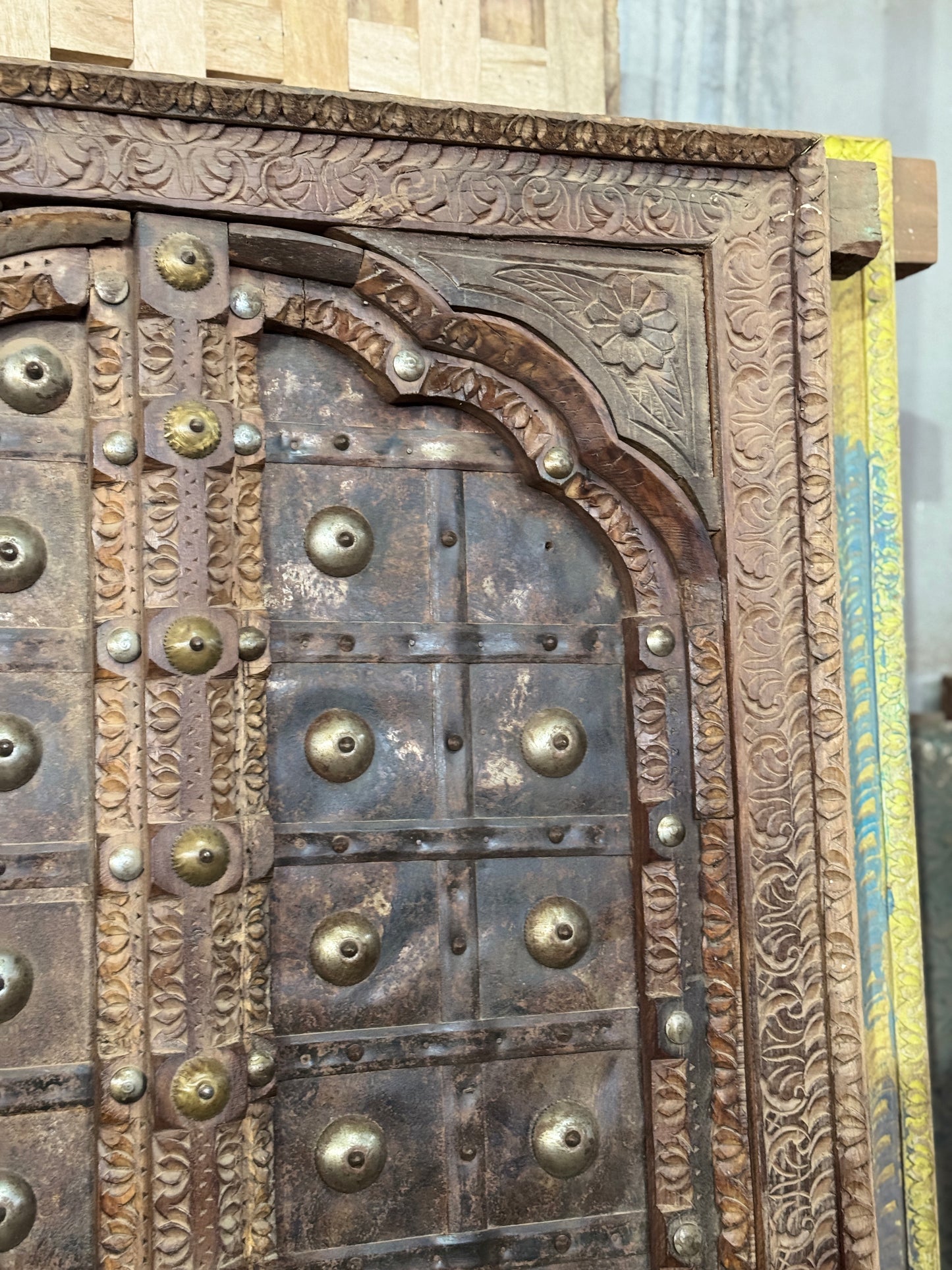 Antique Wooden Jharokha Wall Art – Vintage Home Accent