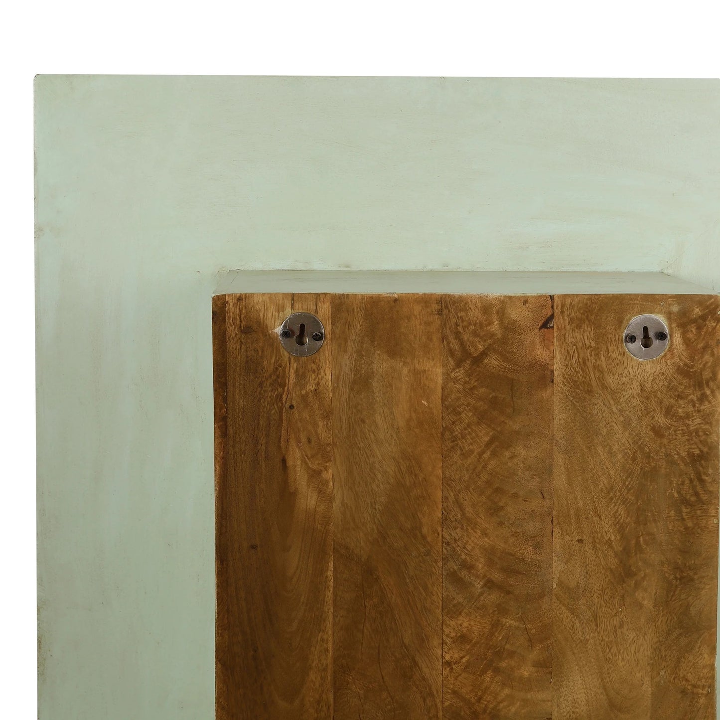 Inaayat Hand Carved Green Frame Wall Shelf