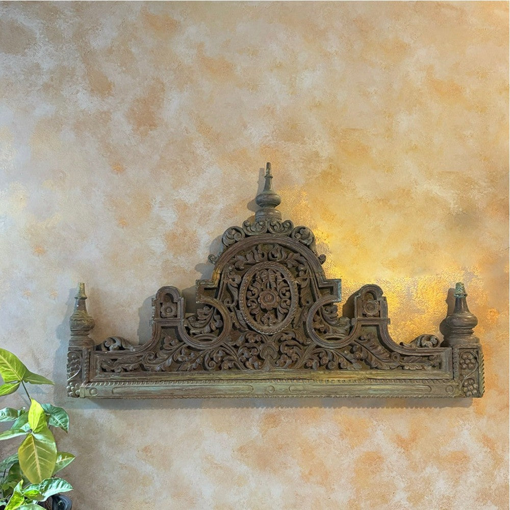 Handcrafted wooden carved panel with intricate vintage designs, ideal for antique wall decor, retro home decor, and vintage wall art.wall decor,
wall art,
wall accents,
large wall art,
big wall decor,
outdoor wall art,
wall hanging,