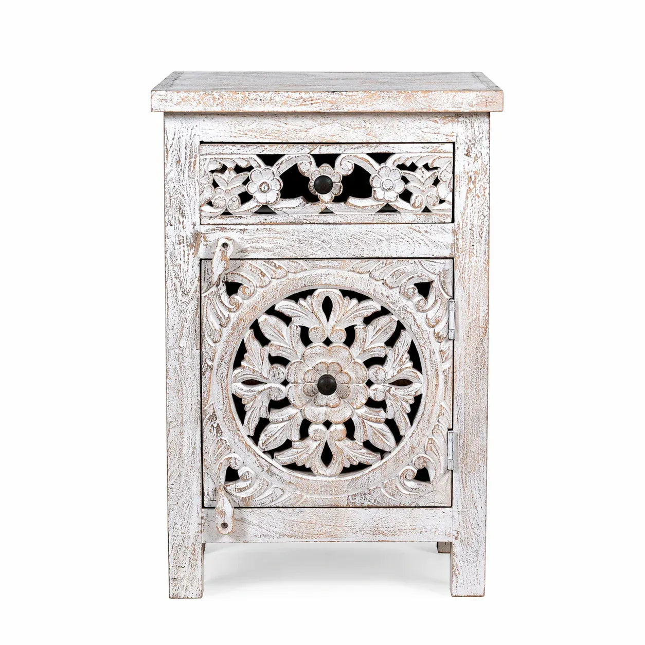bedside table,
bedroom,
nightstand,
vintage bedside table,
rattan bedside table,
antique home decor,
bedroom furniture,
bedroom sets,
white nightstand,