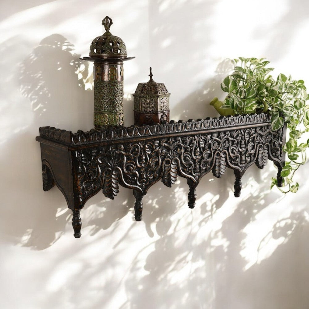 vintage wall shelf , rustic wall shelf , carved wall shelf , antique wall shelf , antique wall decor vintage wall decor , wall storage vintage home decor