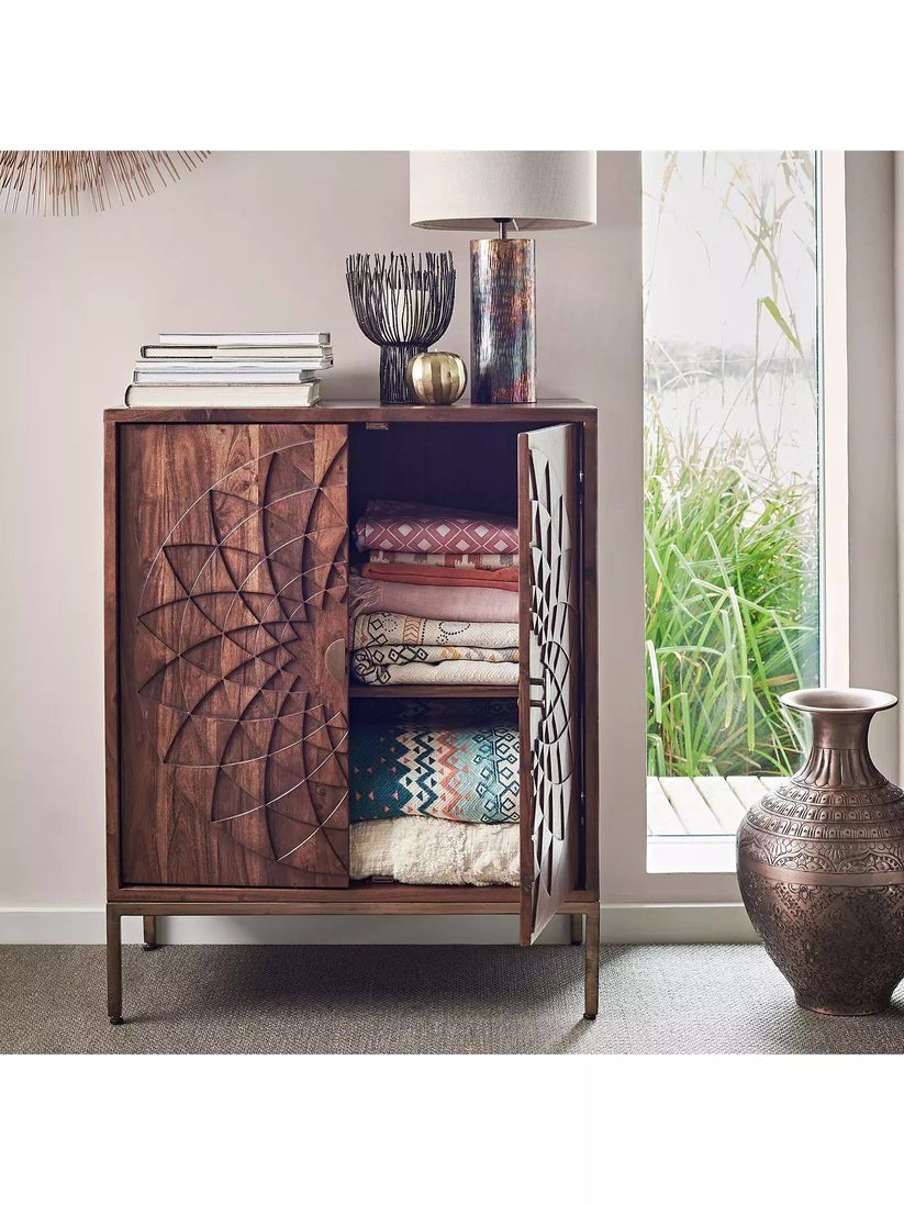 Mango Wood Storage Cabinet