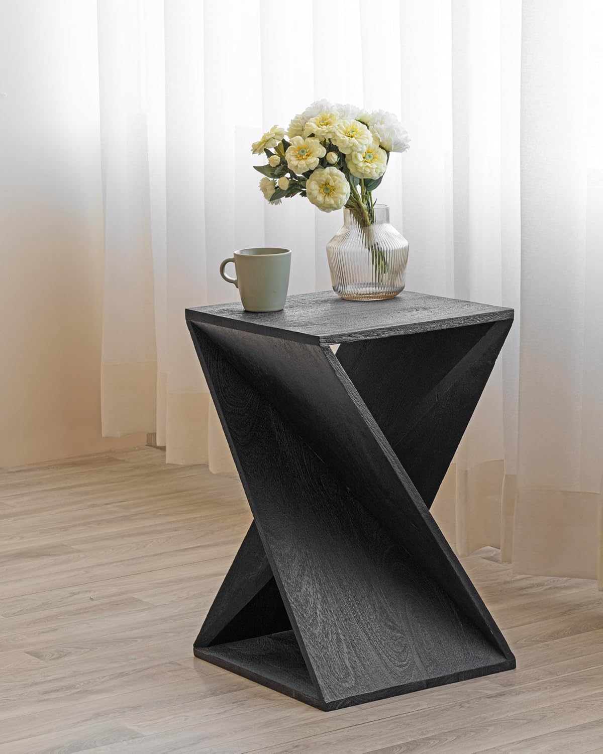 Obsidian Twist Side Table HTML