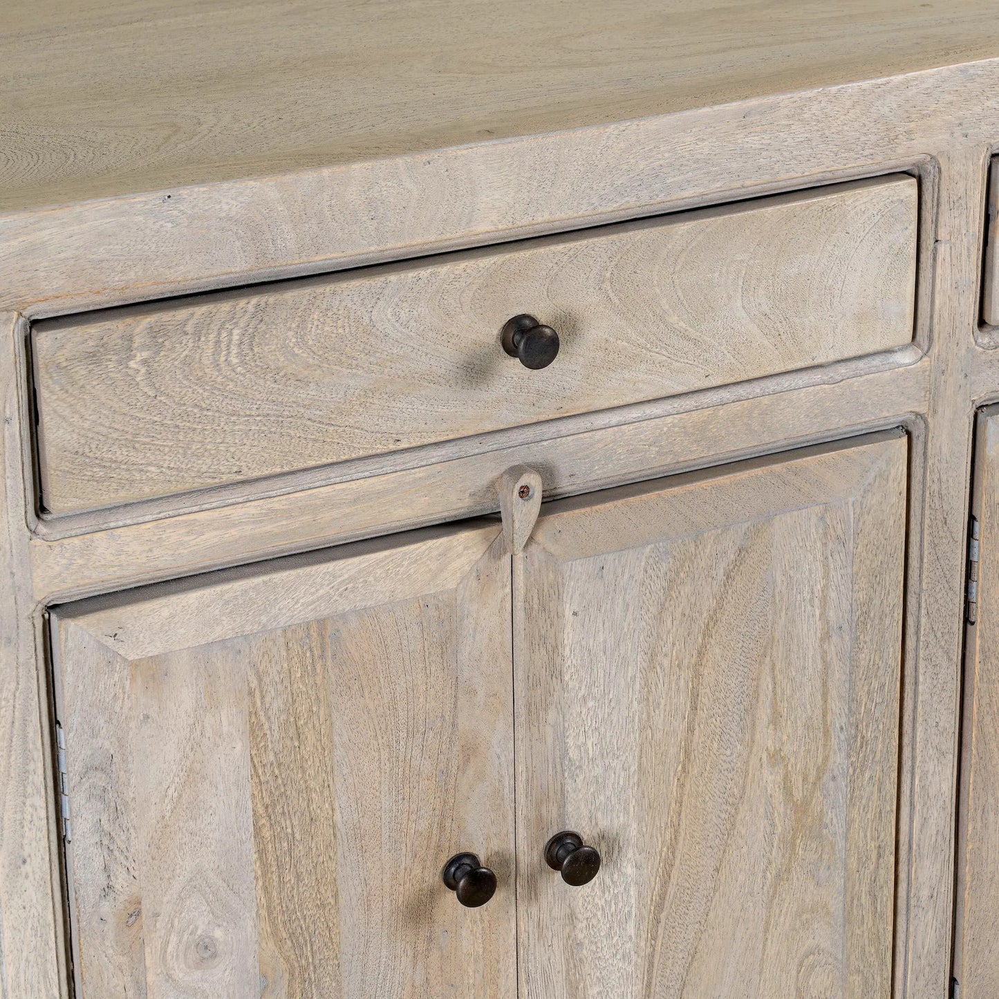 Fanish Mediterranean Style Wooden Sideboard
