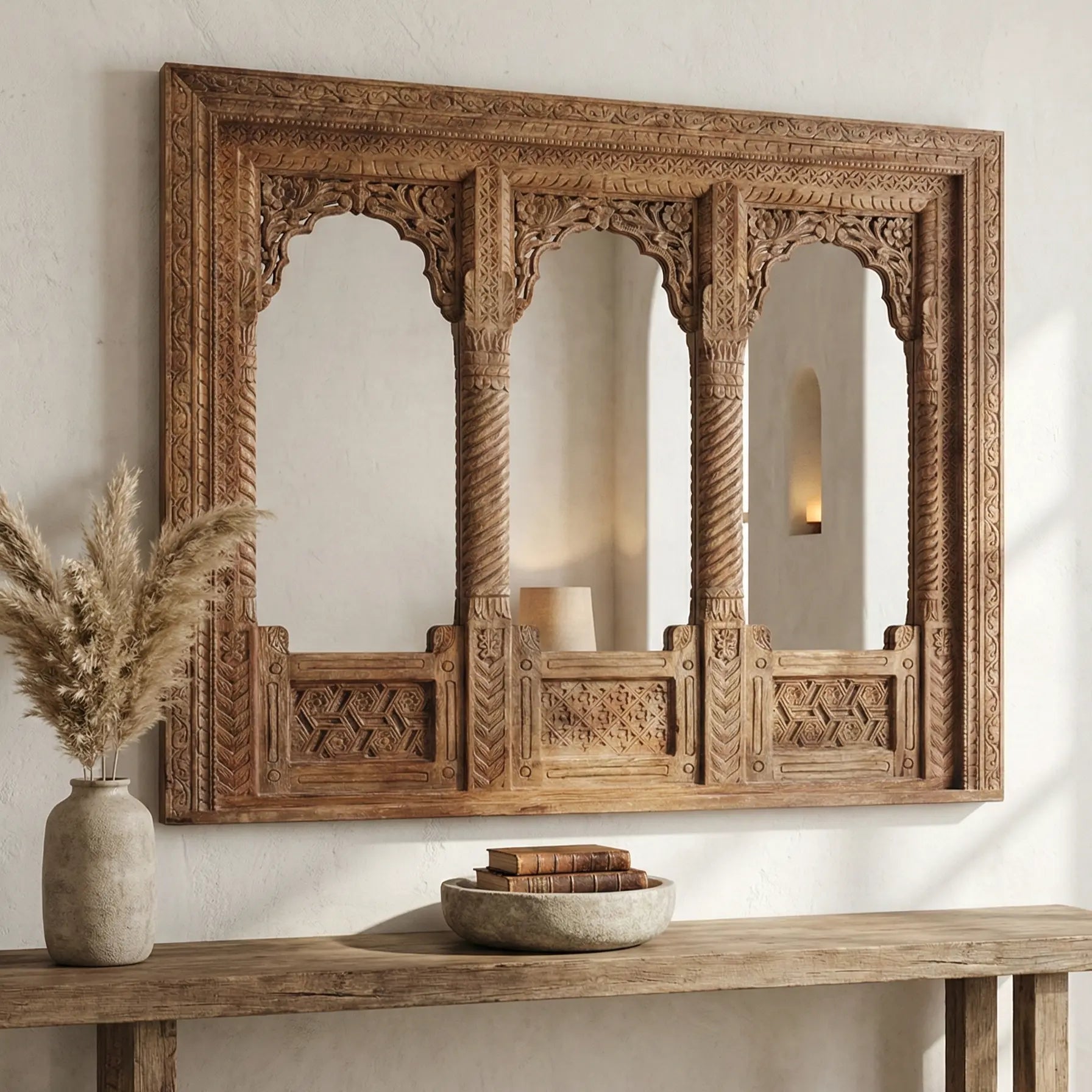 Mirror,
Bathroom Mirror,
Wall Mirror,
Vintage Mirror,
Vintage Home Decor,
Vintage Art,
Antique Interior,
Antique Furniture,Vintage Wall Decor | Wooden Carved Long Wooden Jharokha Indian Mirror Frame Antique Wall Decorwall decor,
wooden wall decor,
vintage wall decor,
antique home decor,
wall art,
large vintage mirror,
jharokha mirror,
vintage bathroom mirror,
vintage floor mirror,
oval wood mirror,
vintage mirror,
antique mirror frame,
carved mirror,
vintage wall decor,
antique mirror,
black framed mirror,
