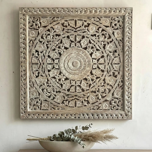 Decorative wooden wall panel with intricate carvings above a wooden console table.Handcrafted carved wood panel for vintage wall decor.wall decor,
wall art,
wall accents,
large wall art,
big wall decor,
outdoor wall art,
wall hanging,
vintage wall decor,
rustic wall decor,
antique wall decor,
rustic wall art,
vintage home decor,
home decor,
antique home decor Vintage framed art with ornate wood carving details.wall decor,
wall art,
wall accents,
large wall art,
big wall decor,
outdoor wall art,
wall hanging