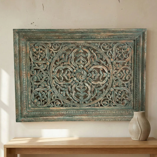 Decorative wooden wall panel with intricate carvingsJharokha wall decor.Handcrafted carved wood panel for vintage wall decor.wall decor,
wall art,
wall accents,
large wall art,
big wall decor,
outdoor wall art,
wall hanging,
vintage wall decor,
rustic wall decor,
antique wall decor,
rustic wall art,
vintage home decor,
home decor,
antique home decor Vintage framed art with ornate wood carving details.wall decor,
wall art,
wall accents,
large wall art,
big wall decor,
outdoor wall art,
wall hanging