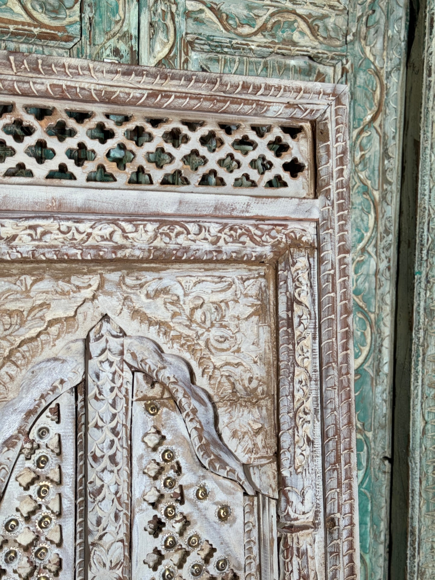 Traditional Jharokha Wall Panel – Vintage Rustic Elegance