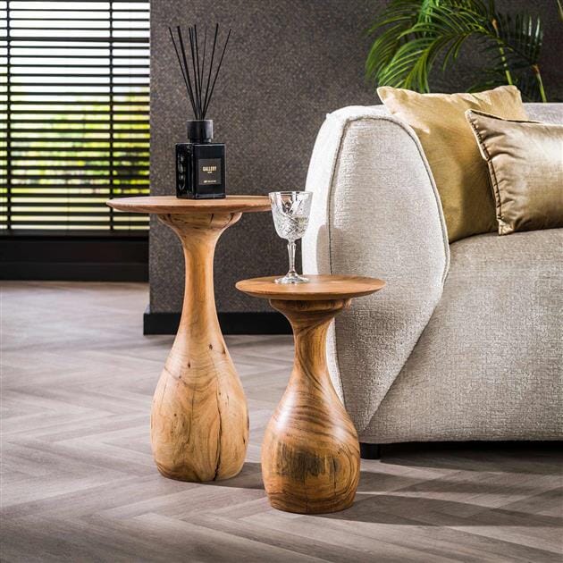 Avero Log Side Tables set of 2