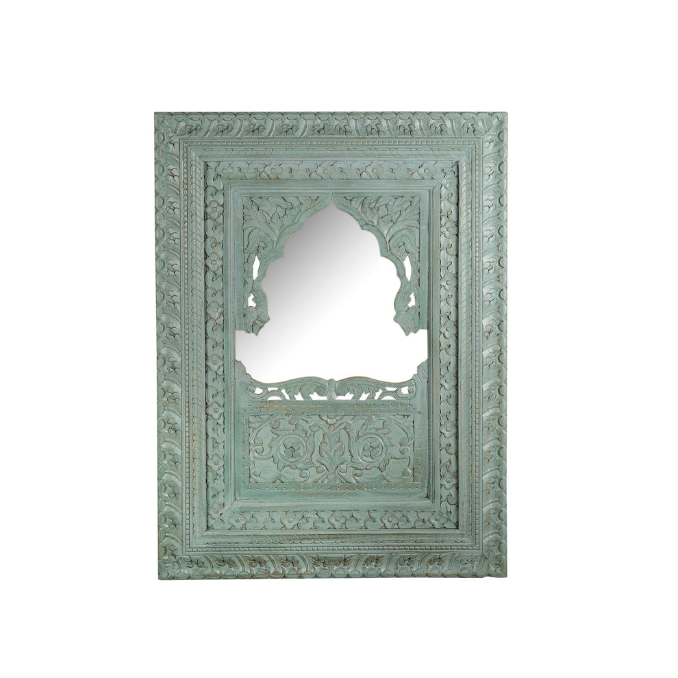 Falak Hand Carved Indian Wall Mirror | Jharokha Mirror | Vintage Wall ...