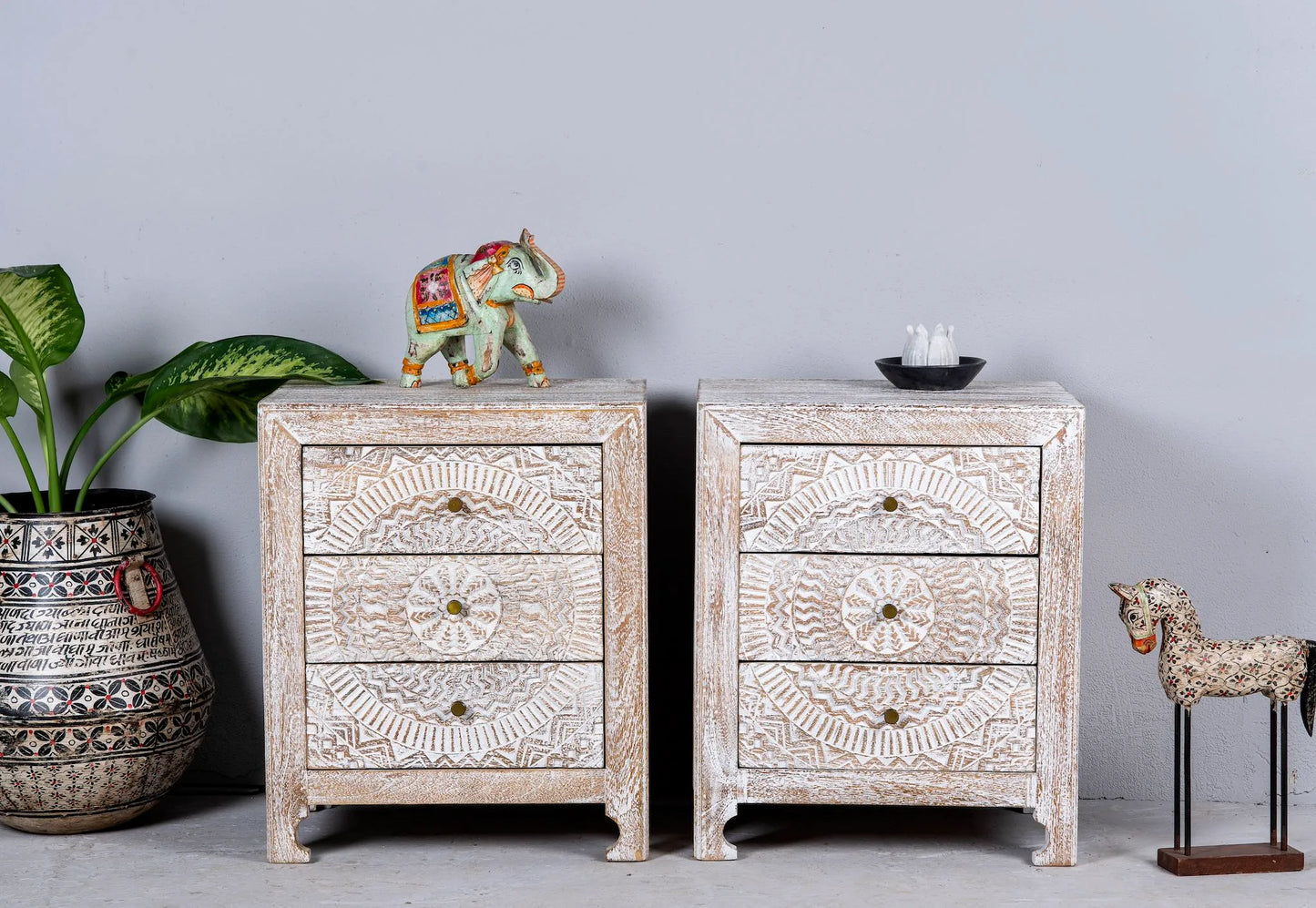 bedside table,
bedroom,
nightstand,
vintage bedside table,
rattan bedside table,
antique home decor,
bedroom furniture,
bedroom sets,
white nightstand,