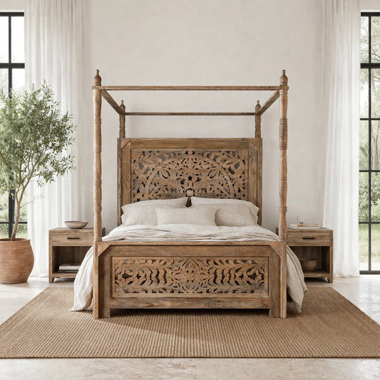 headboard,
vintage king bed,
solid wood bed,
heritage bed,
rattan bed,
queen solid wood bed,
bedroom furniture,
carved bed,
antique bedroom,
