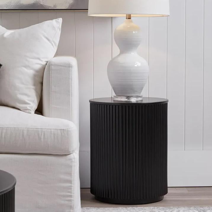 Noir Flute Side Table